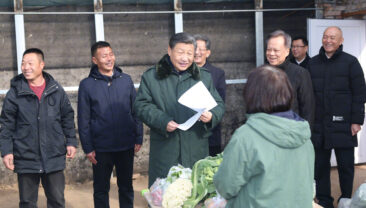 Сі Цзіньпін відвідав жителів Тяньцзіня напередодні свята Весни