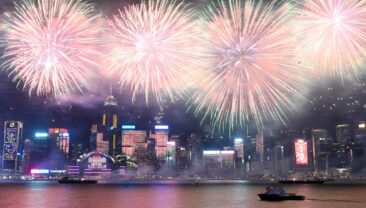 У Сянґані відбулося шоу феєрверків з нагоди свята Весни