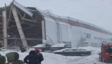 Обрушення даху цеху автосборочного підприємства Моторінвест у Липецькій області