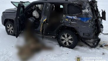 Дрон атакував бронеавтомобіль поліції в Харьковській області: двоє загиблих