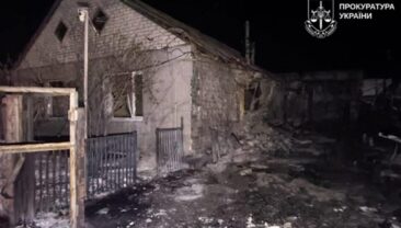 Атака російського безпілотника на село Артильне