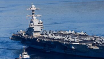 Авіаносець USS Gerald R. Ford тимчасово зайде в порт після пожежі на борту