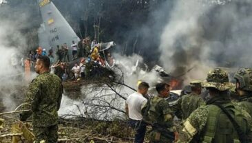 Авіакатастрофа військового літака в Колумбії: щонайменше 64 загиблих
