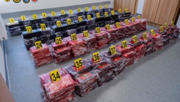 Литовські правоохоронці вилучили понад тонну кокаїну