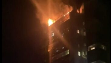 Удар безпілотників по Сумам призвів до пожежі в багатоквартирному будинку