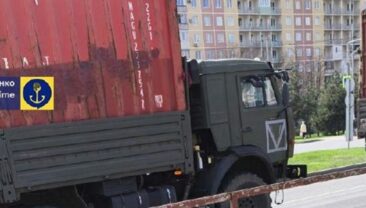 Контейнери з Ростова-на-Дону доставляють в тимчасово окупований Бердянськ