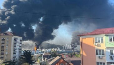 Дим від горючих терміналів у Туапсе загрожує здоров’ю росіян