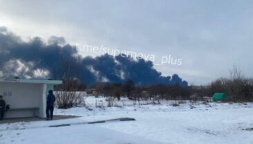 Пожежа на нафто-качальній станції в Нижегородській області Росії