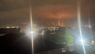 Пожежа на нефтебазі в Новоросійську після атаки дронів