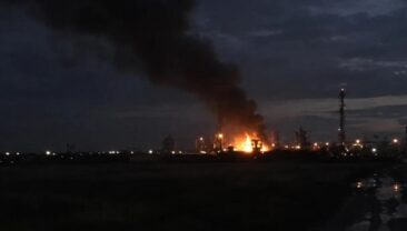 Пожежа на газодобувному об’єкті в Полтавській області через атаку дронів