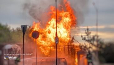 Окупанти завдали удару по автозаправній станції в Сумах