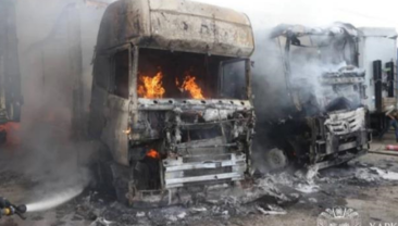 У Харкові дрон вразив автозаправну станцію: є постраждала