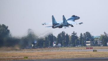 Знищення російського істребителя Су-35 на сході України