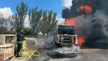 Атака дронів: у Славянську сталася пожежа на автозаправній станції
