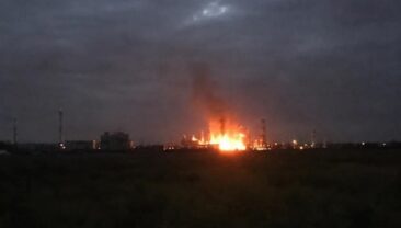 Масштабна дронова атака на об’єкт газодобування в Харківській області