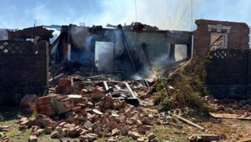 Під Харковом п’ятеро захисників порядку постраждали внаслідок атаки бомбового дрона окупантів