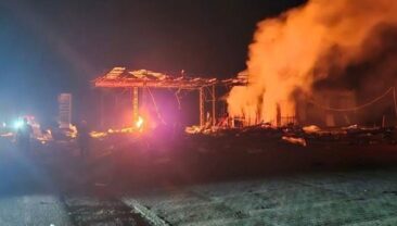 Атака російських дронів на автозаправні станції в Сумах