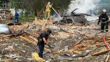 Ліквідація наслідків балистичного удару по Київській області триває