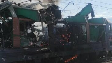 Дрон агресора влучив у пасажирський поїзд у Дніпропетровській області