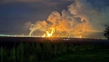 Пожежа на території Нижнекамскнефтехима