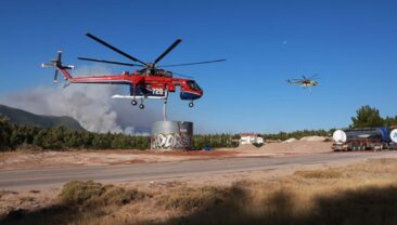 Столкновение вертолетов в Греції під час гасіння пожежі: двоє загиблих