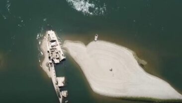 На Дунаї з’явились затоплені німецькі військові кораблі